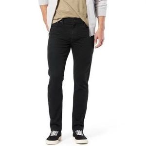 Signature by Levi Strauss Black Straight Fit Stretch Jeans size 36x30